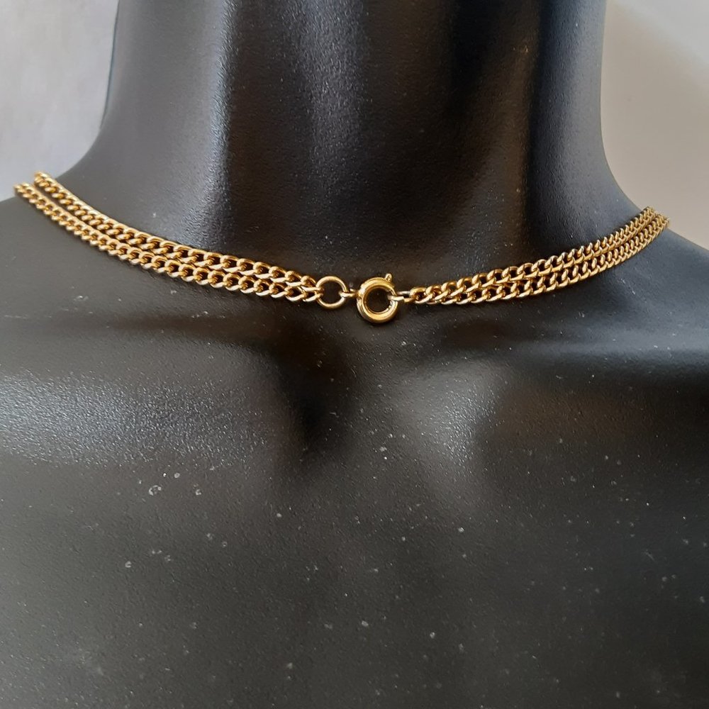 Vintage 1970/80's dangle double strand necklace - Picture 5 of 6